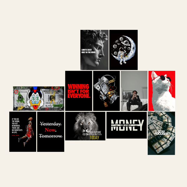 The Noir – Premium ( 12 Posters Set | 260G )