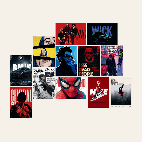The Hero – Premium ( 12 Posters Set | 260G )