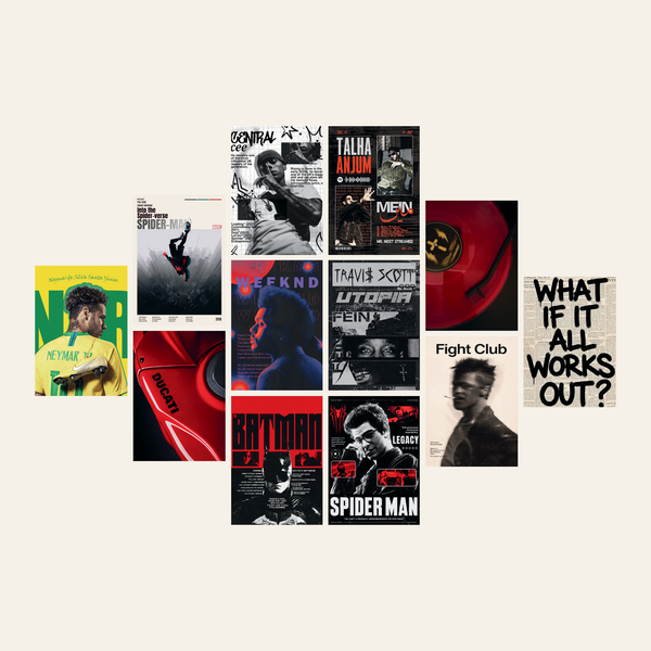 The Contrast – Premium ( 12 Posters Set | 260G )