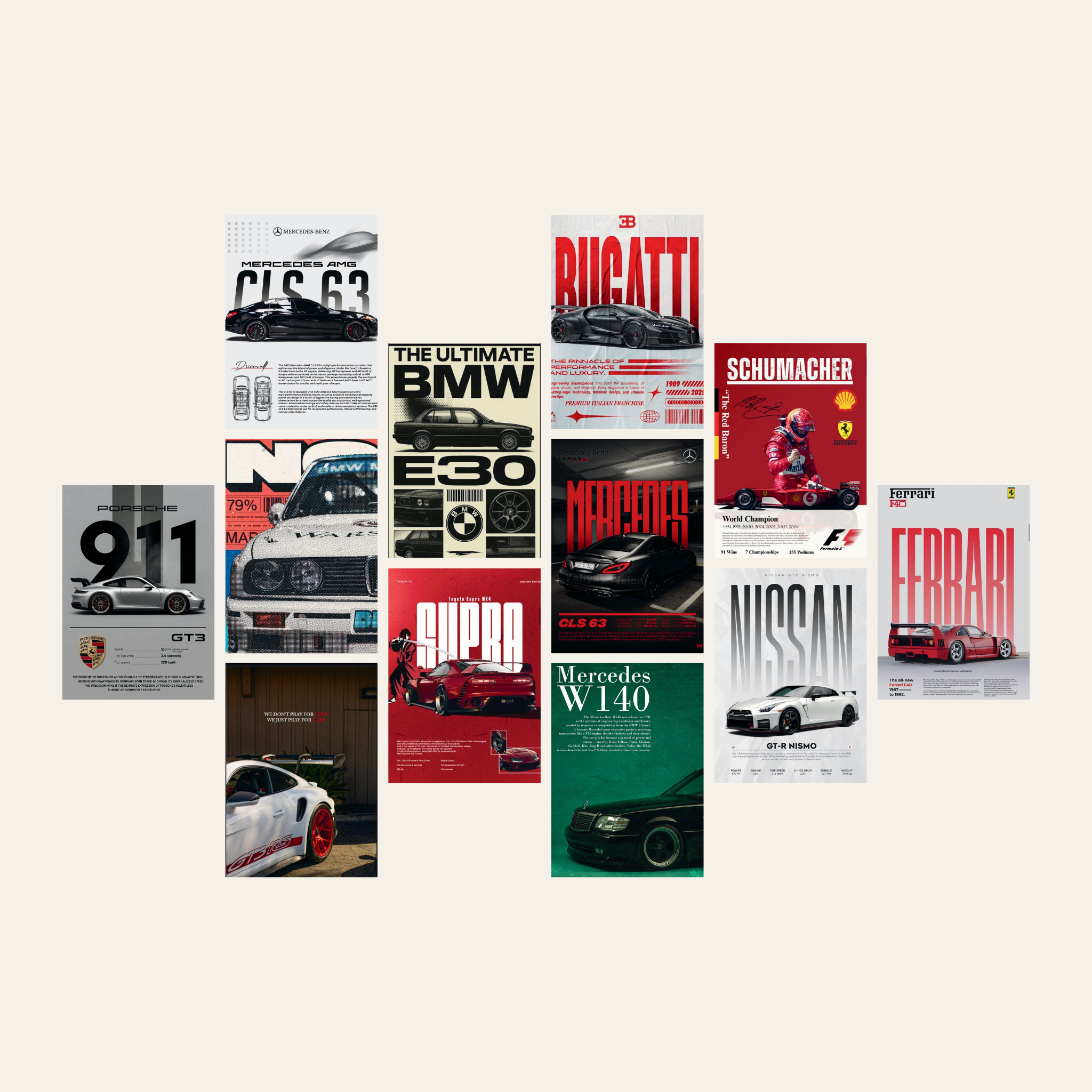 The Velocity – Premium ( 12 Posters Set | 260G )