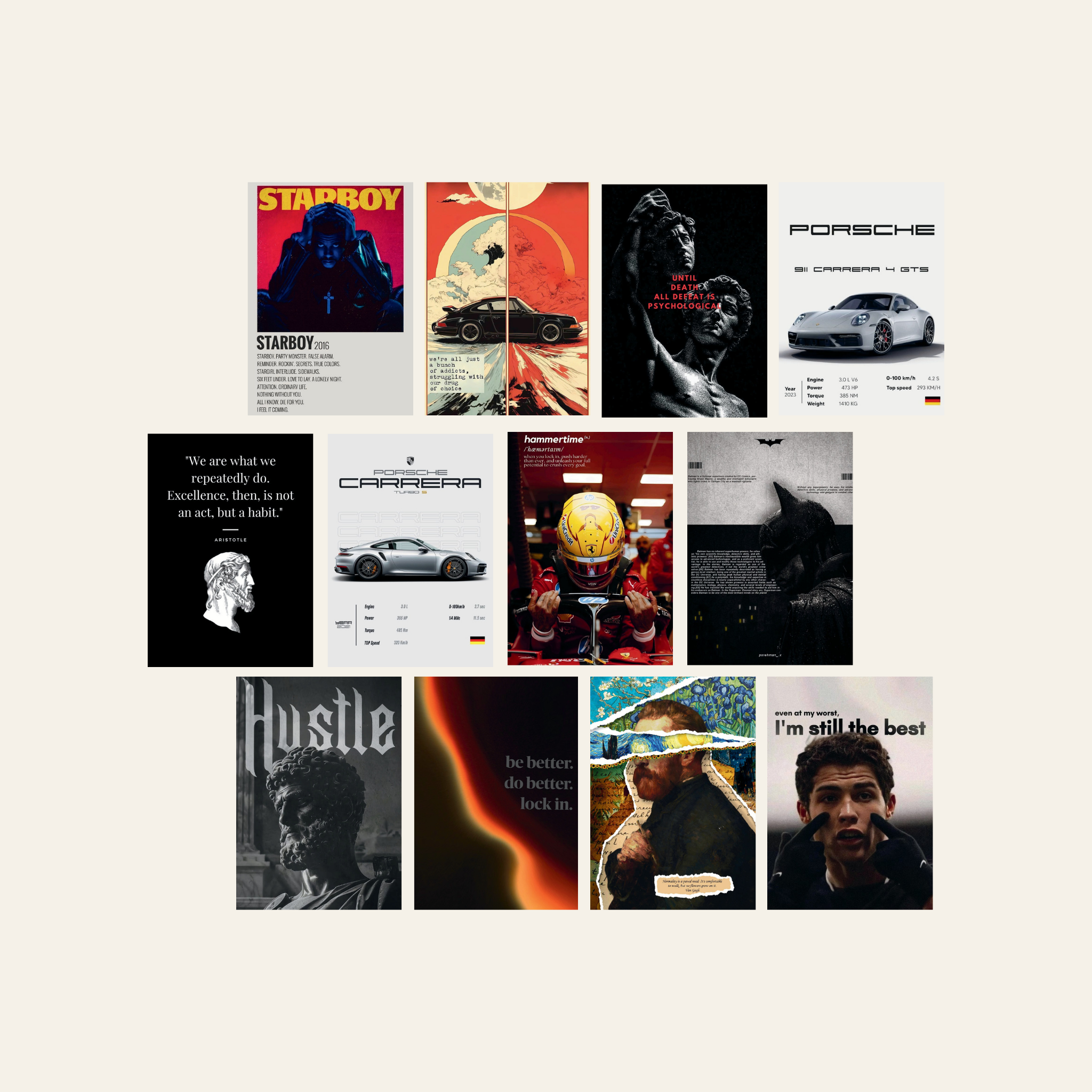 The Ignite – Premium ( 12 Posters Set | 260G )