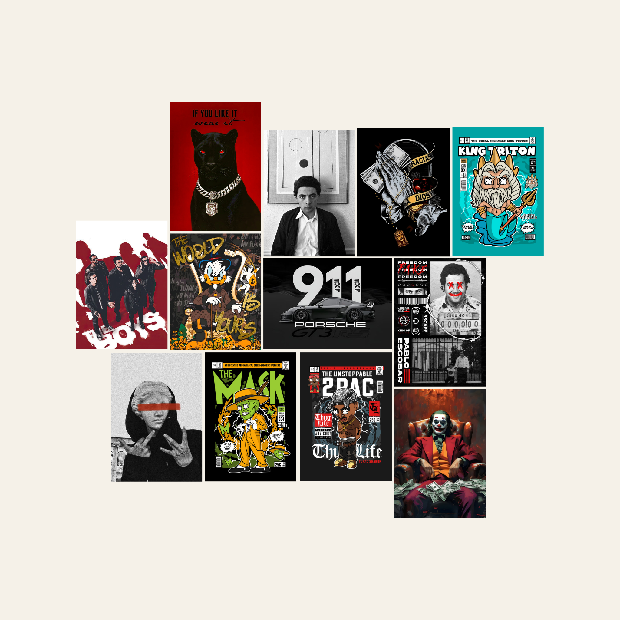 The Volcano – Premium ( 12 Posters Set | 260G )