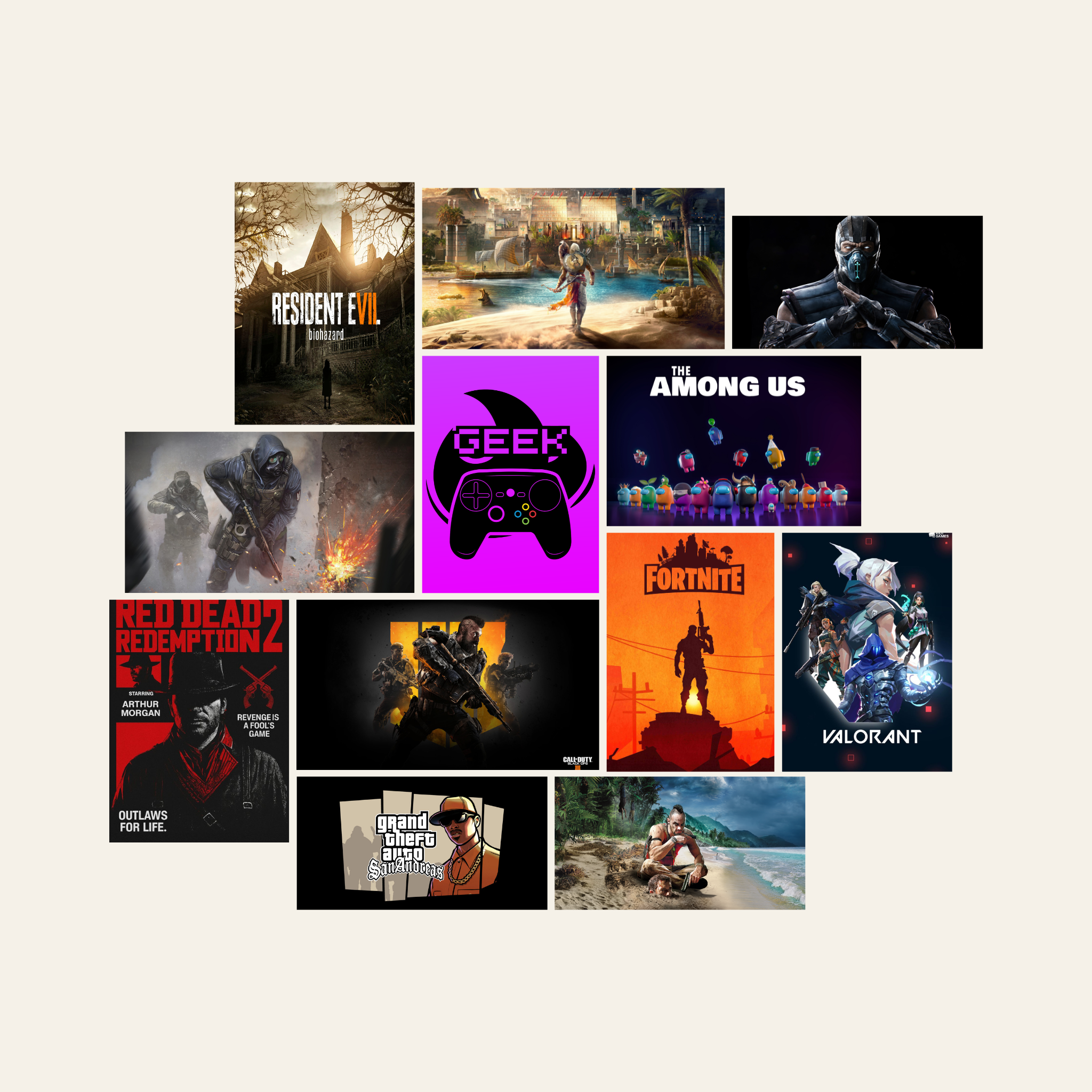 The Neon – Premium ( 12 Posters Set | 260G )