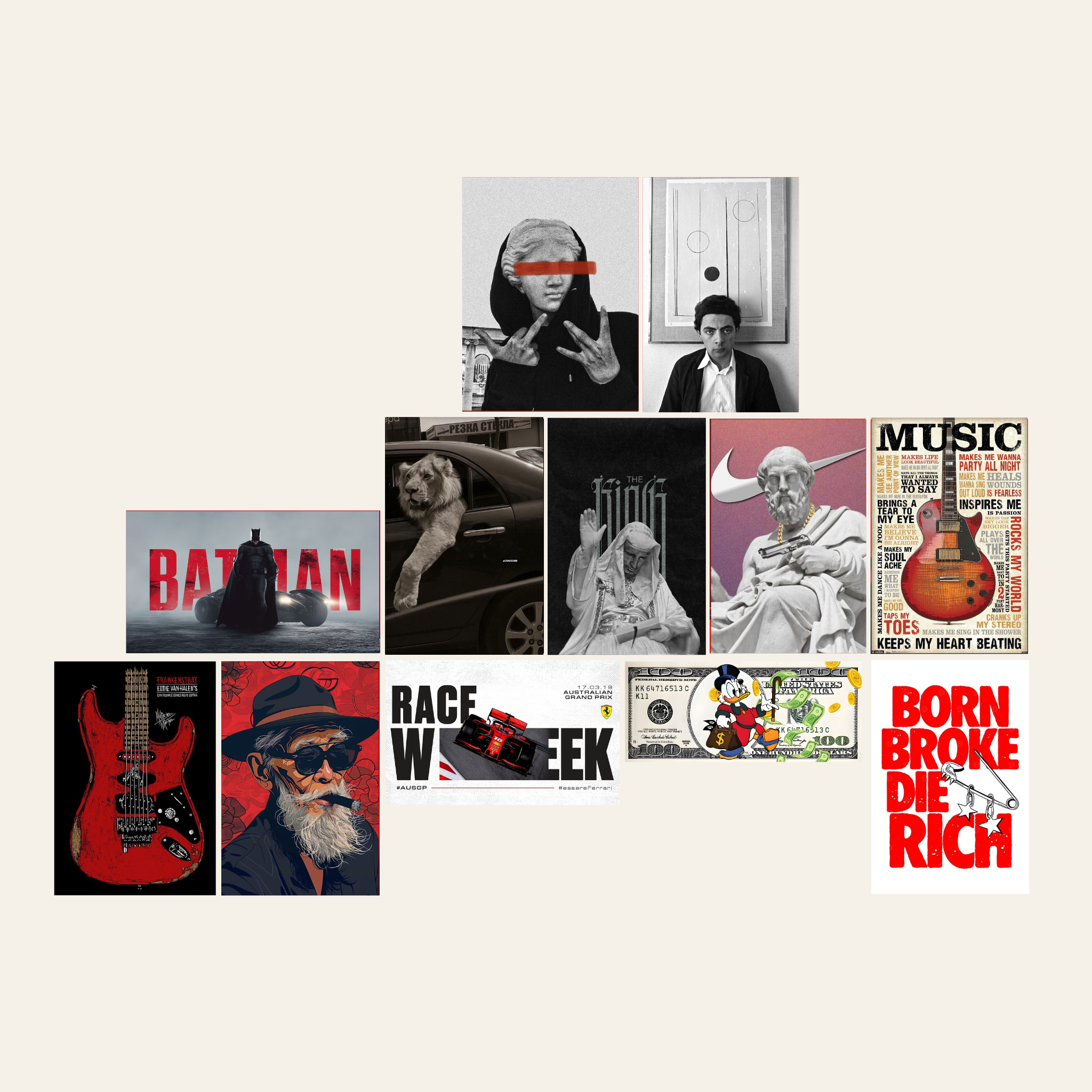 The Rebel – Premium ( 12 Posters Set | 260G )