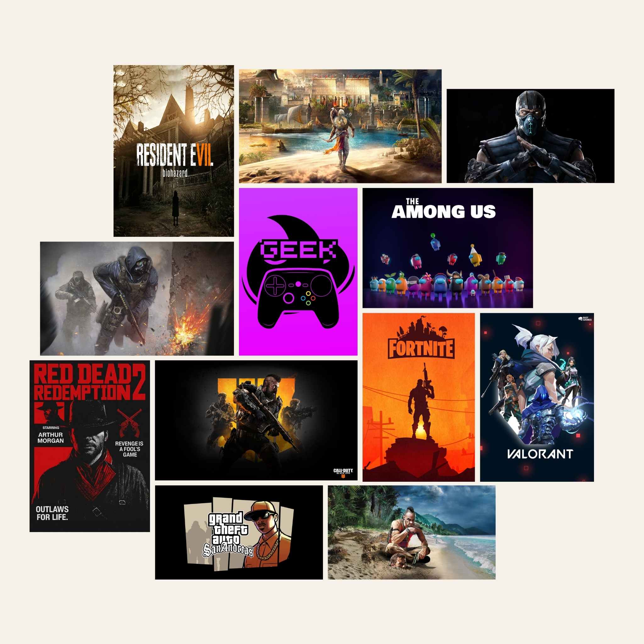 Neon – 12 Premium Posters ( A4 | 260G )