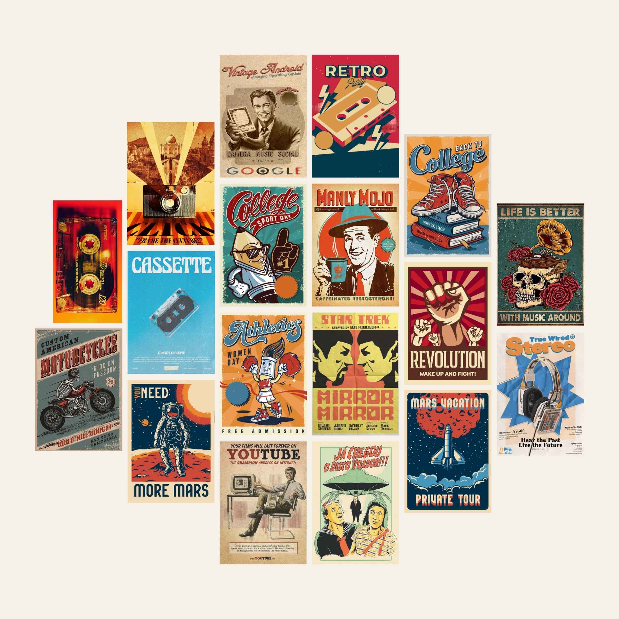 Retro – Premium Posters ( A4 | 260G )